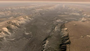 أنهار جليدية على سطح المريخ